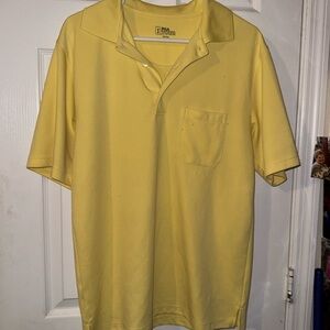 PGA Tour Men's Yellow Polo Shirt
